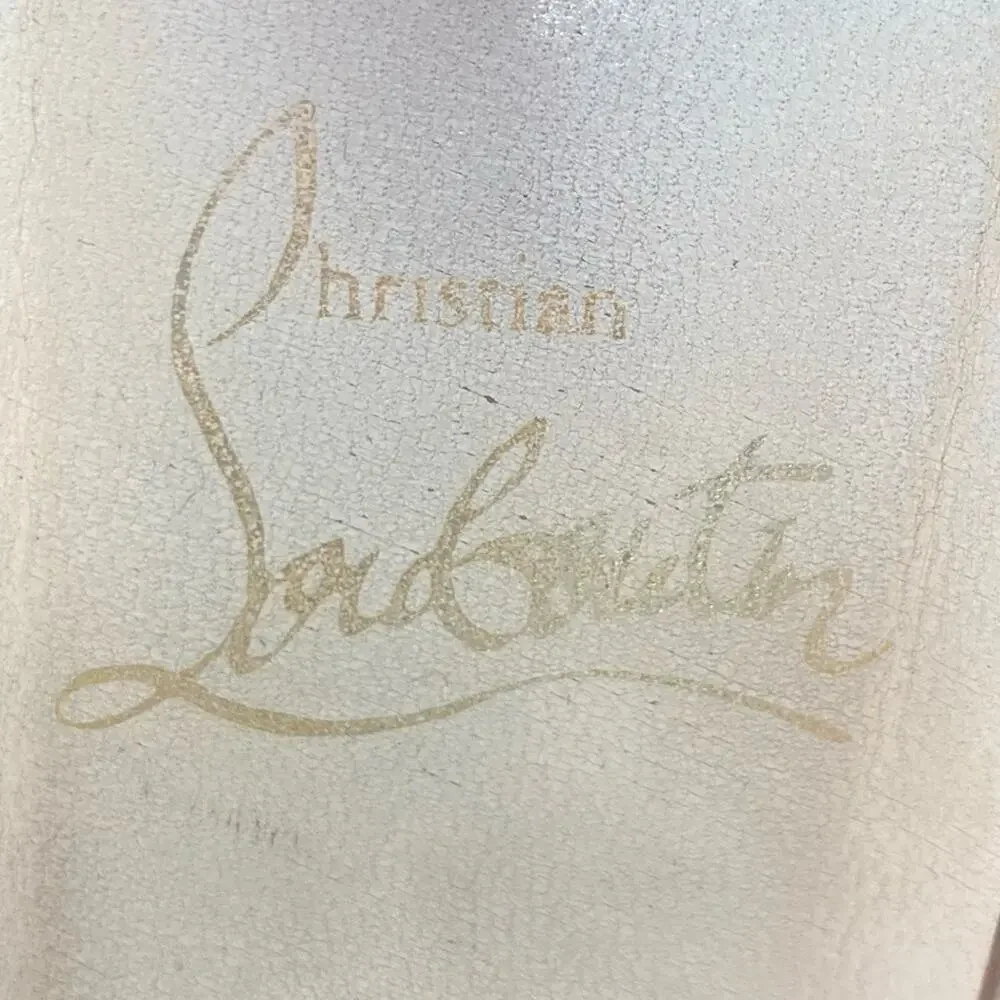 CHRISTIAN LOUBOUTIN Brown Suede Leather Flats - Size 36/6